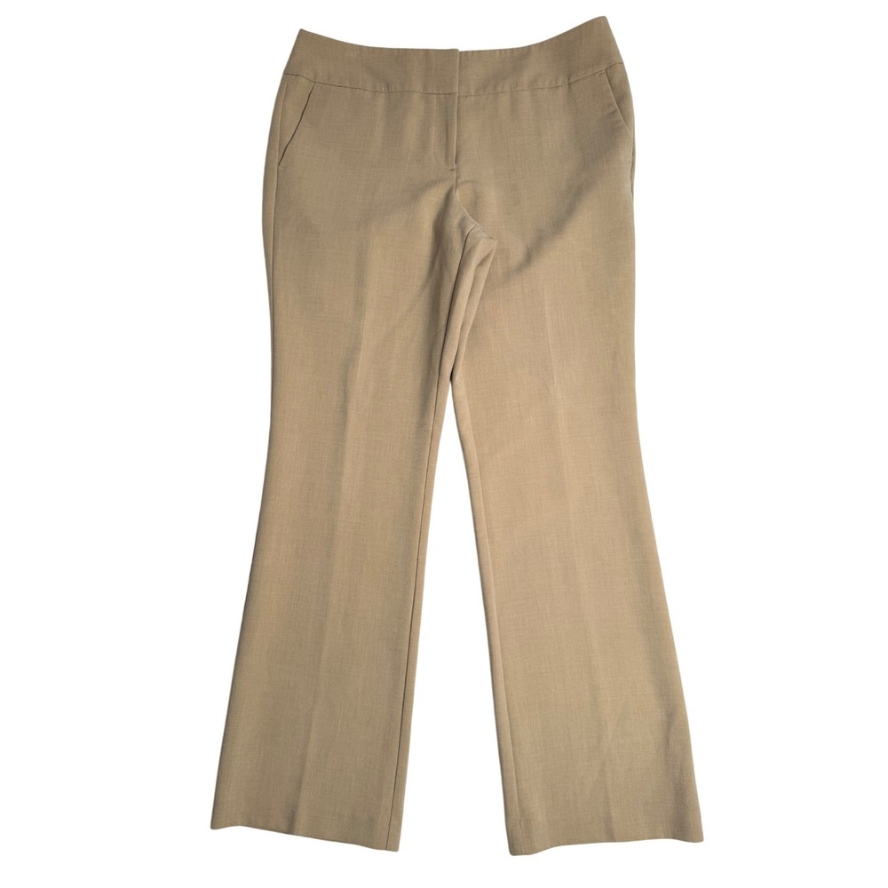 Ann Taylor Curvy Bootcut Dress Pants Tan Khaki Trousers Womens Sz 10